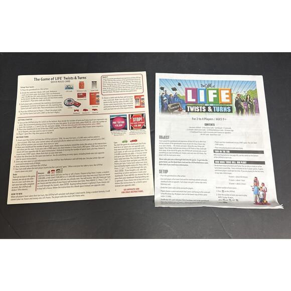 The Game of Life Twists & Turns Milton Bradley Board Game 100% Complete Tested - Picture 11 of 16